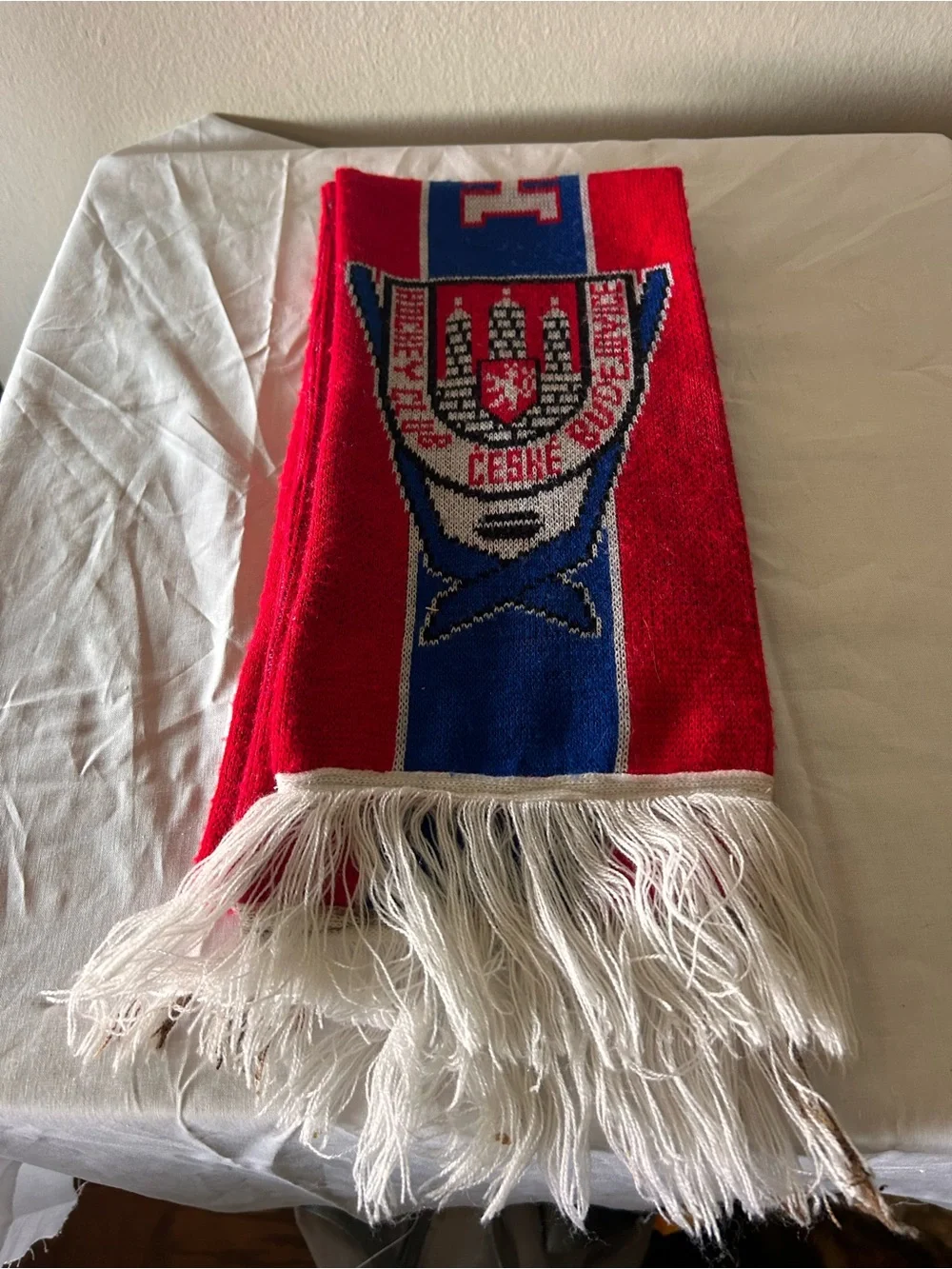 Ceske Budejovice Hockey Slovakia Red & Blue Fan Scarf by